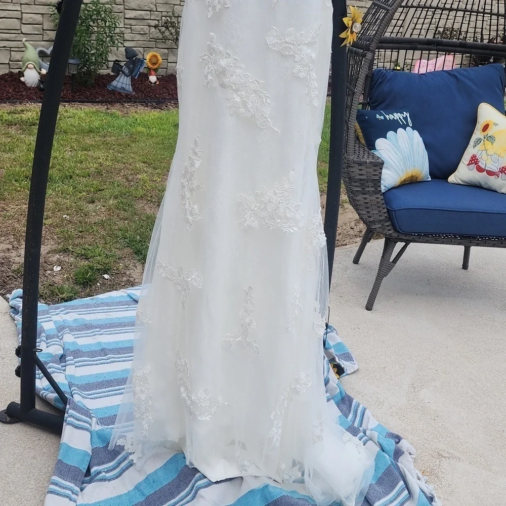 NWT VINTAGE WEDDING GOWN - Picture 8 of 12